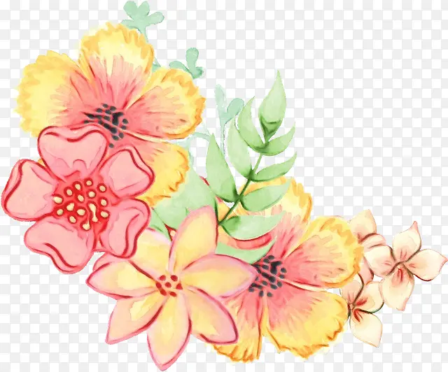 水彩画 水彩花卉 花卉设计
