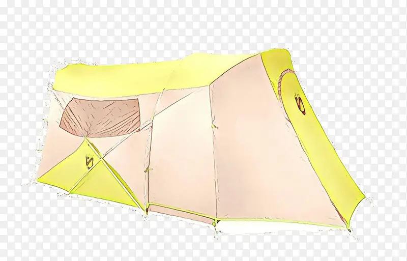 黄色帐篷角