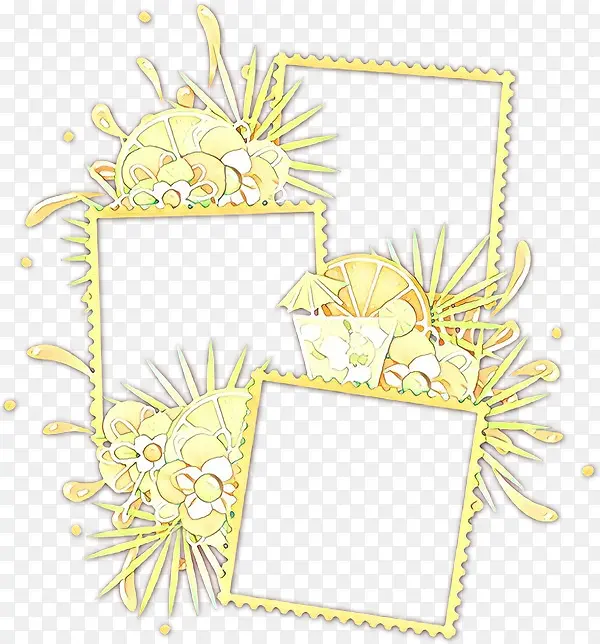 纸 相框 花卉设计