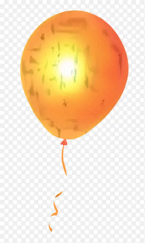 气球橙色派对用品