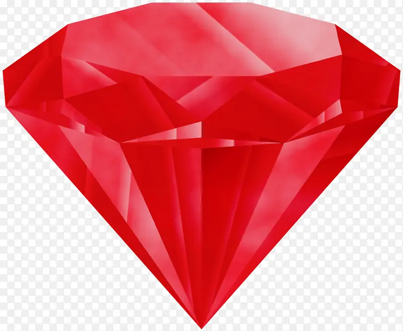 红色 心形 三角形