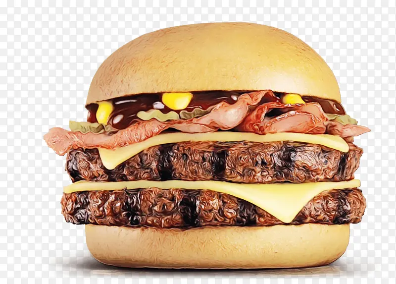 芝士汉堡 麦当劳巨无霸 食品
