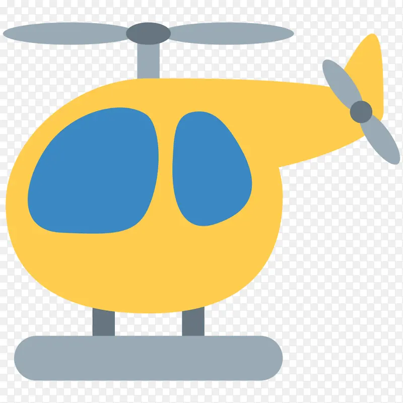 表情符号 直升机 飞机