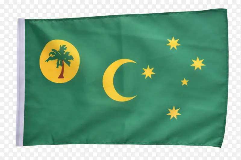 可可斯基林群岛 绿色 旗帜