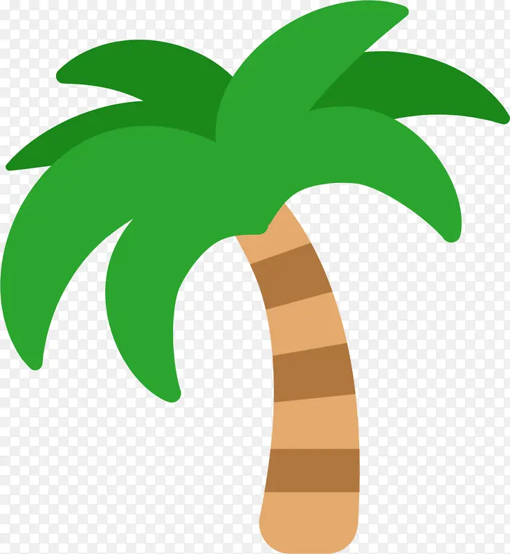 表情符号 棕榈树 树