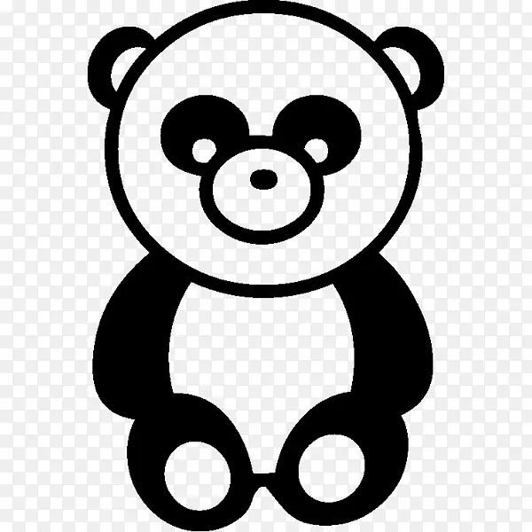 大熊猫 贴花 贴纸
