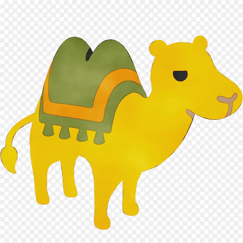 骆驼 黄色 卡通