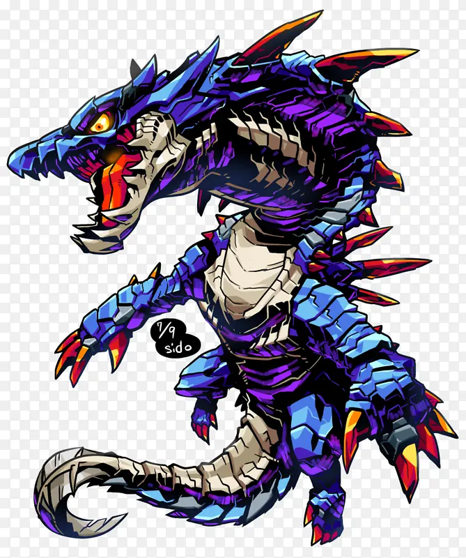 紫色恶魔龙插画PNG图片素材下载_图片编号6800474-PNG素材网