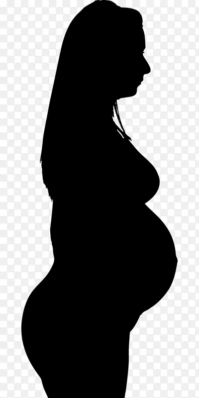 女人 怀孕 轮廓