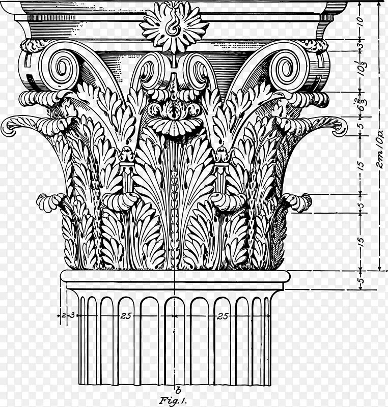建筑 科林斯柱式 古希腊建筑