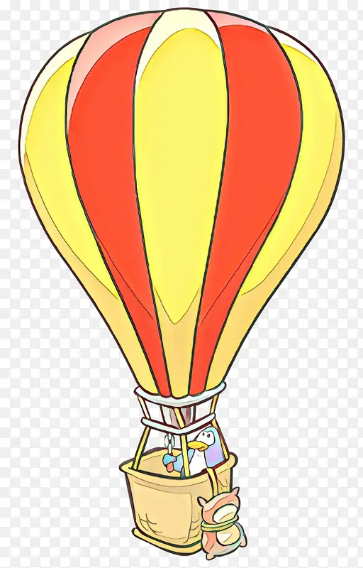 热气球 气球 黄色