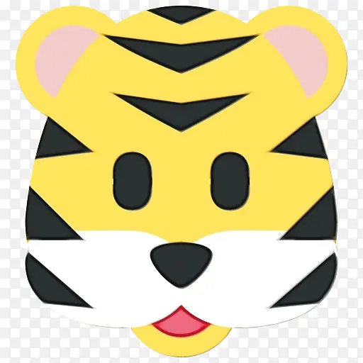 老虎 表情符号 贴纸