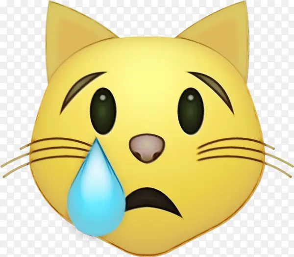 猫 表情符号 喜极而泣的脸表情符号
