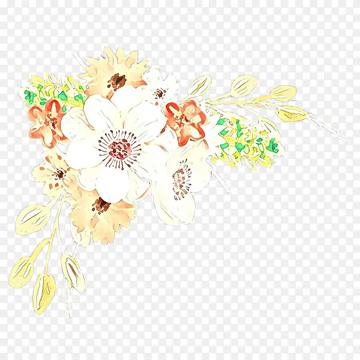 水彩画 花卉设计 花卉