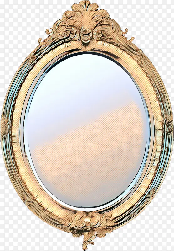 镜子 黄金 化妆品