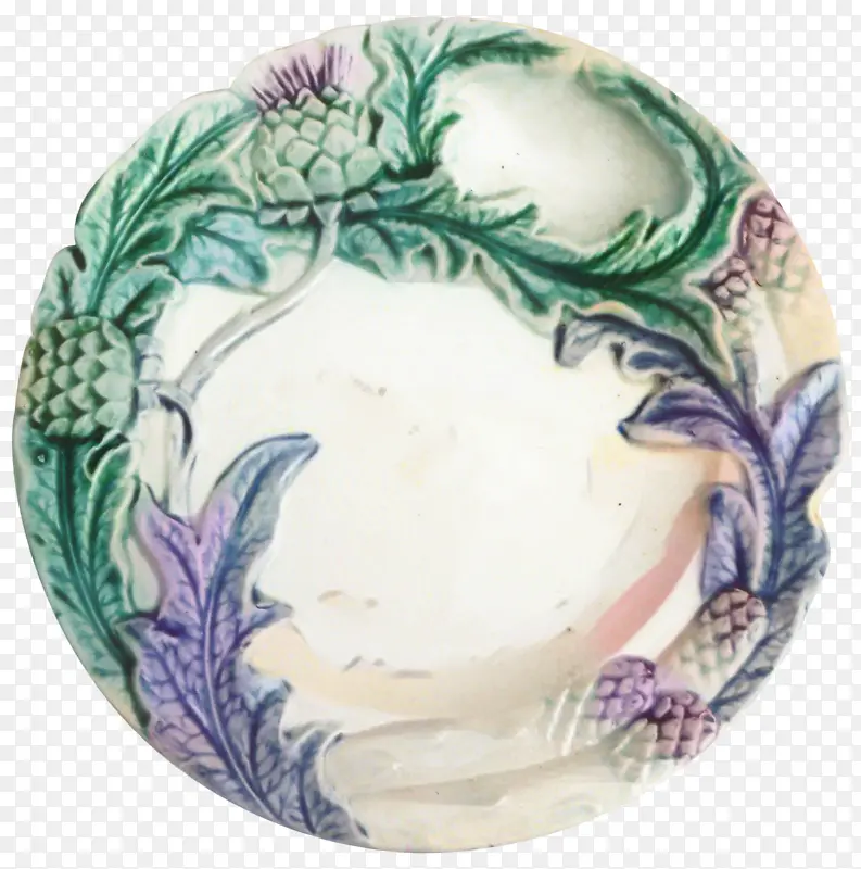陶瓷 盘子 紫色