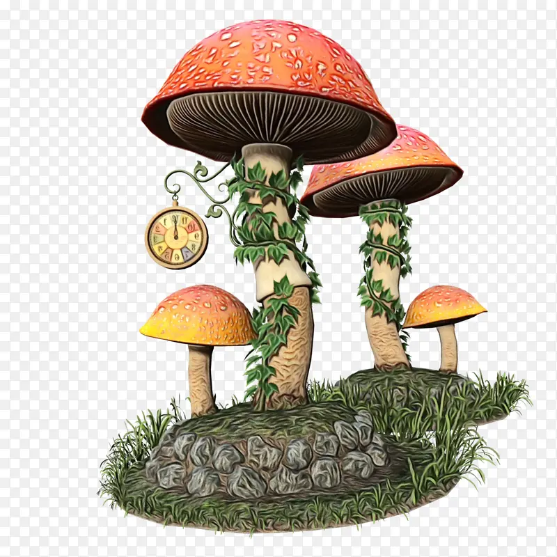 蘑菇 花盆 蘑菇科