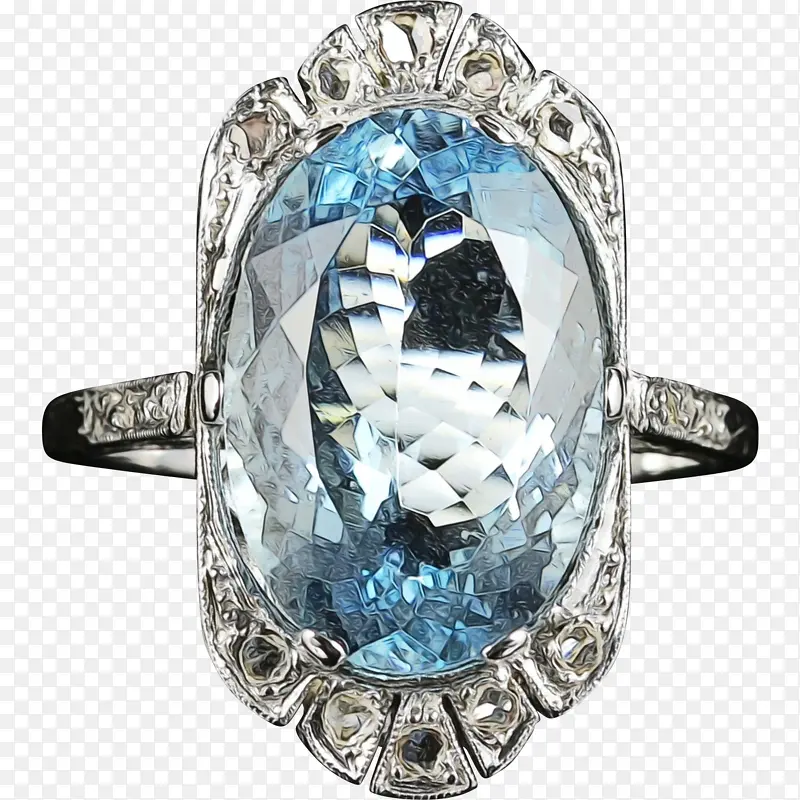 蓝宝石 戒指 订婚戒指