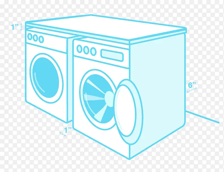 组合洗衣机 干衣机 洗衣机