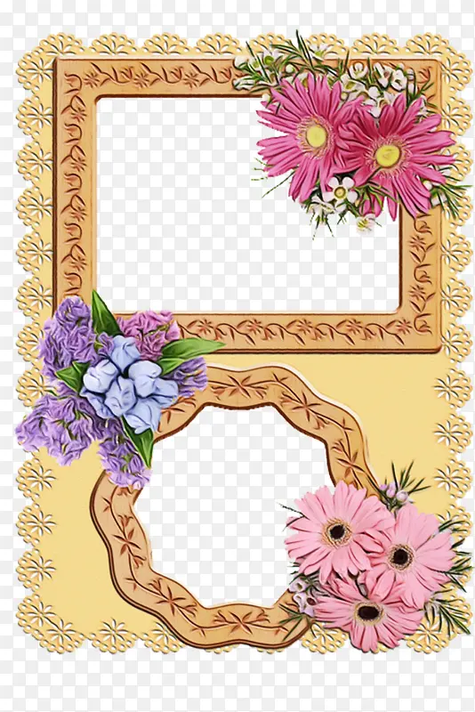 花卉设计 画框 矩形