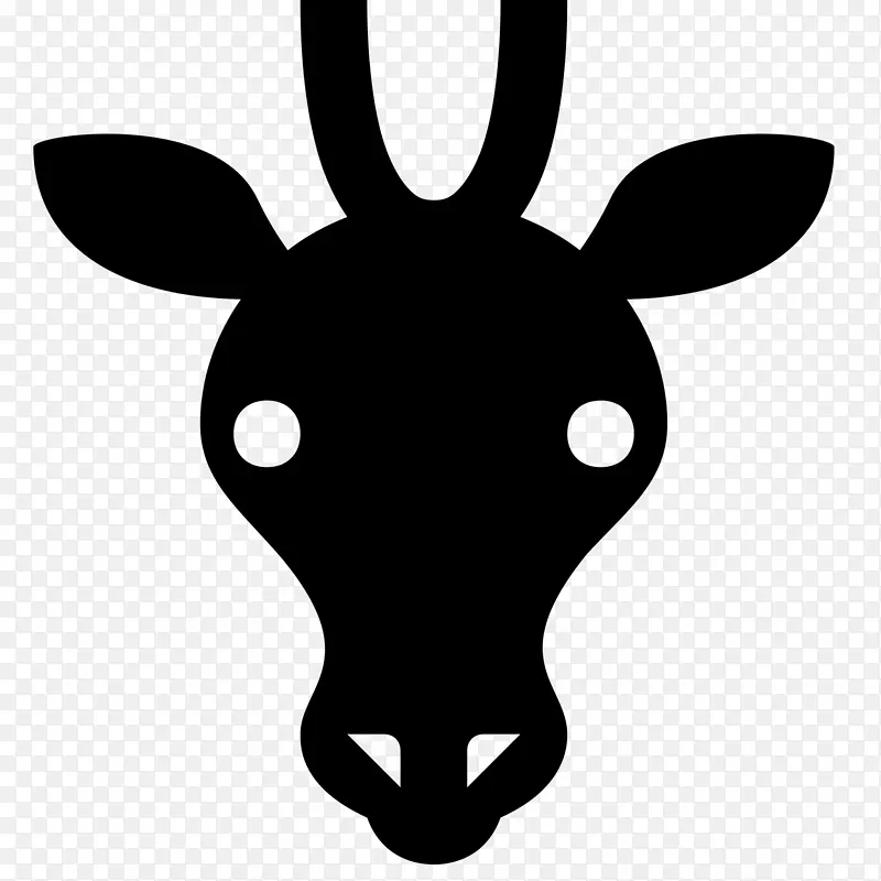 北方长颈鹿 图标设计 动物