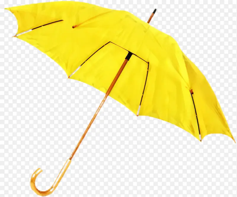 雨伞 黄色 把手