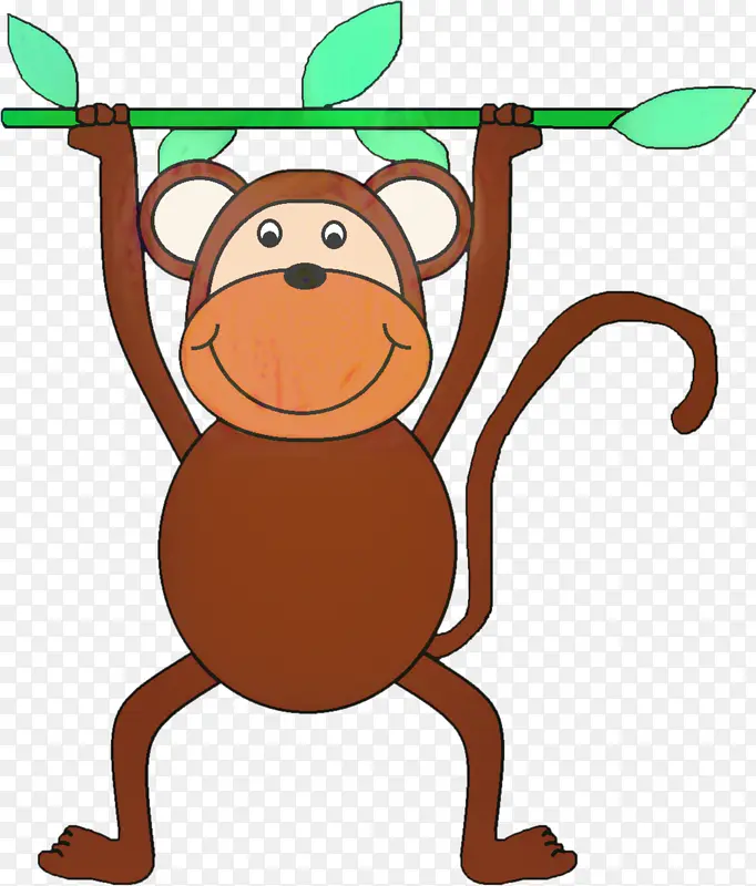 猴子 绘画 剪影