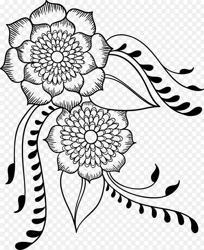花卉设计 曼荼罗 纹身
