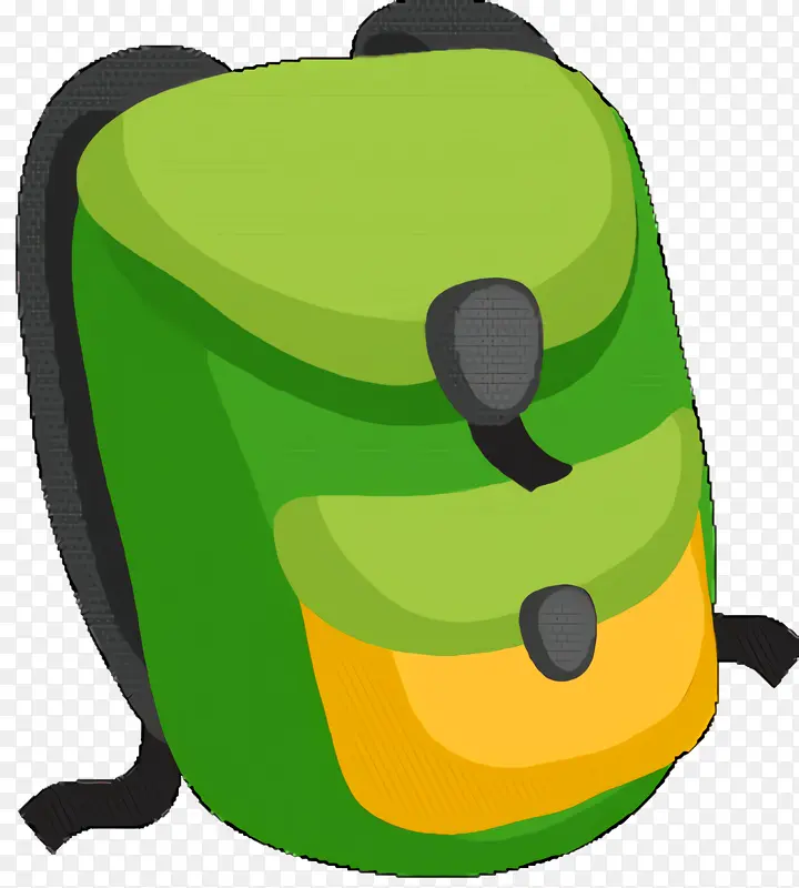 绿色 黄色 背包