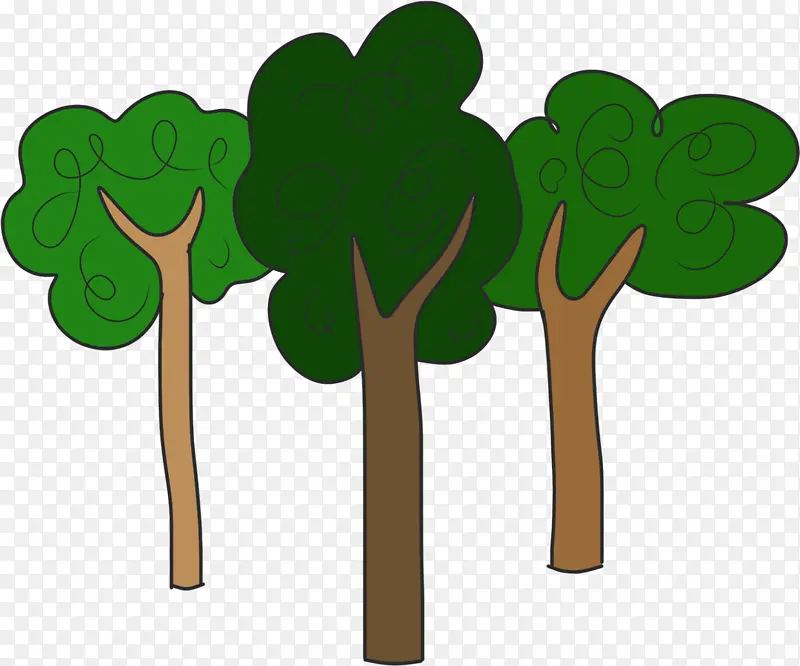 树木 林木 橡树