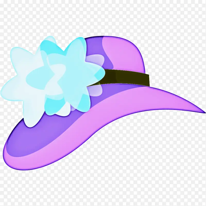 帽子 紫色 头饰