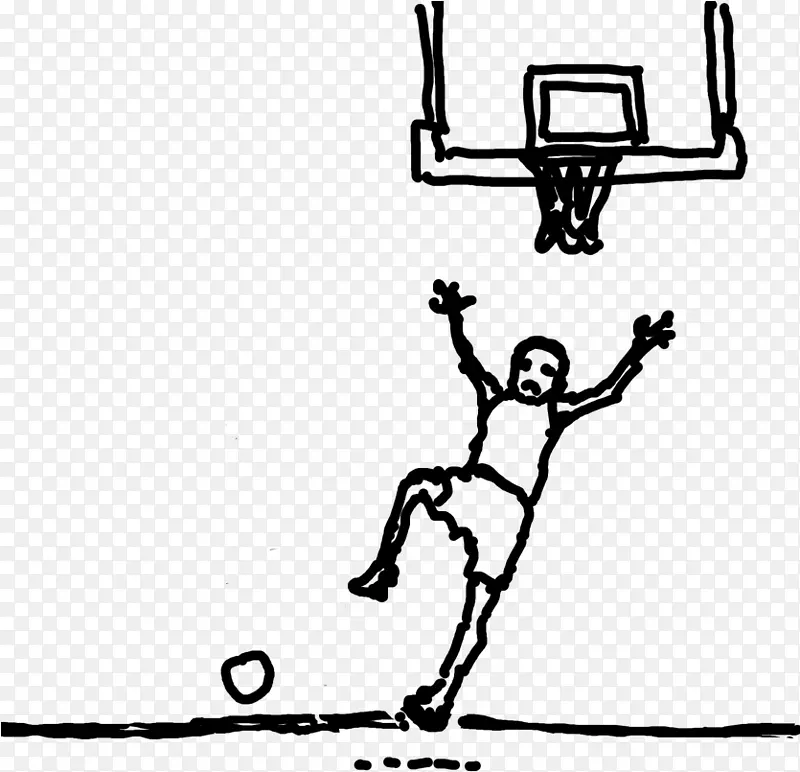 卡通 篮球 绘画
