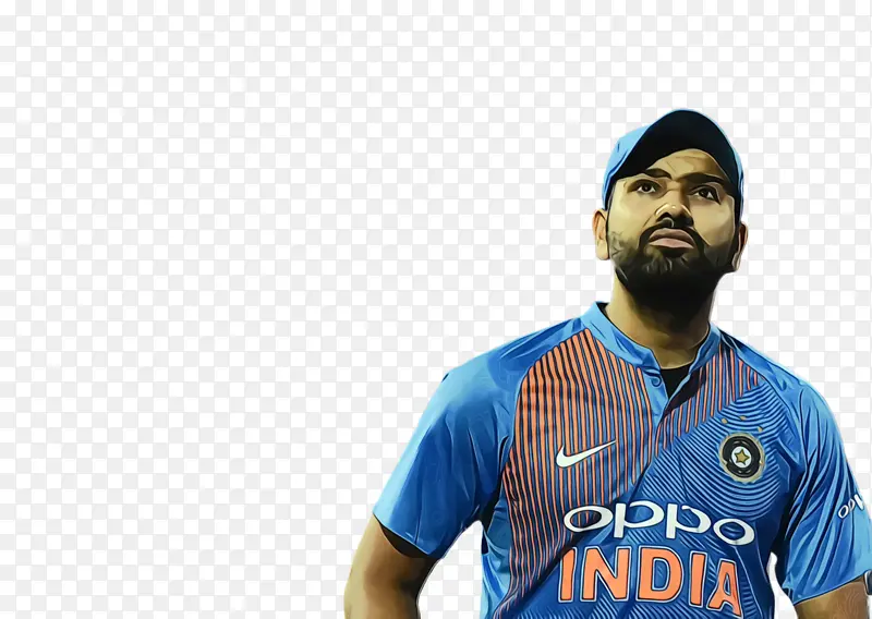 印度板球运动员 击球手 面部头发