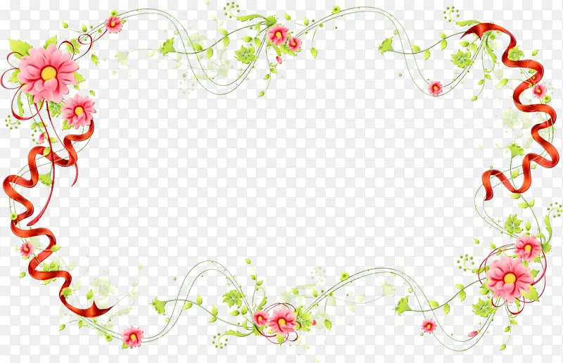 婚礼邀请函 相框 花卉设计