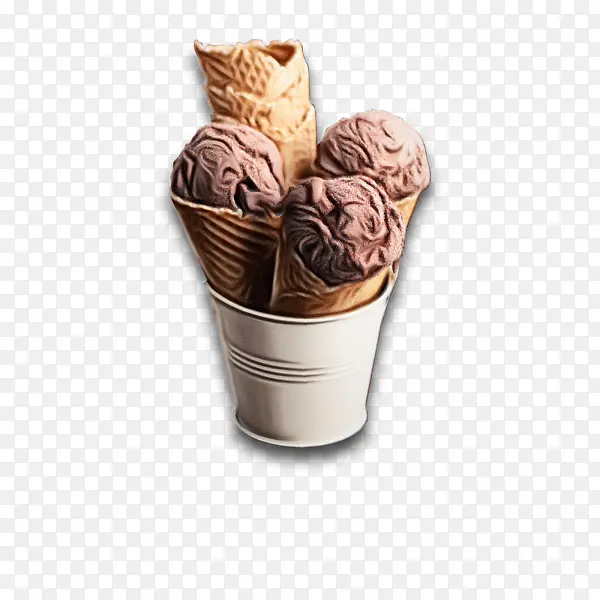冰淇淋 巧克力冰淇淋 冰淇淋筒