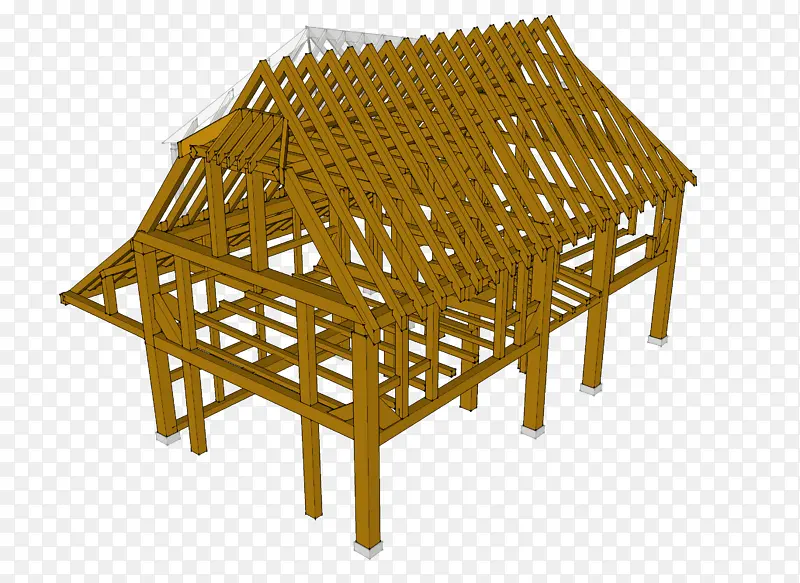 上市建筑 木框架 建筑