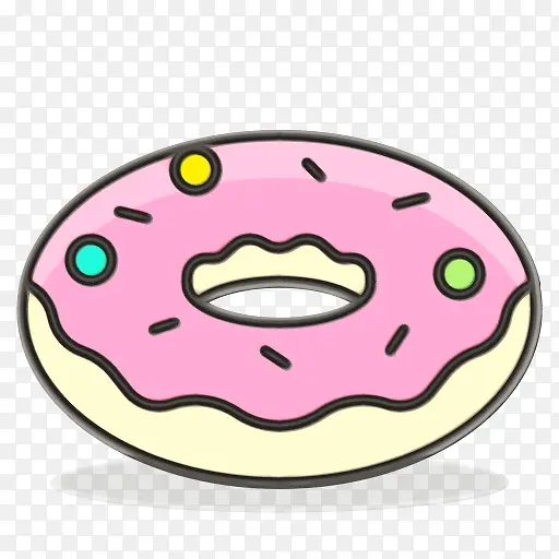 甜甜圈 表情符号 微笑