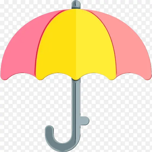 伞 黄色 线条