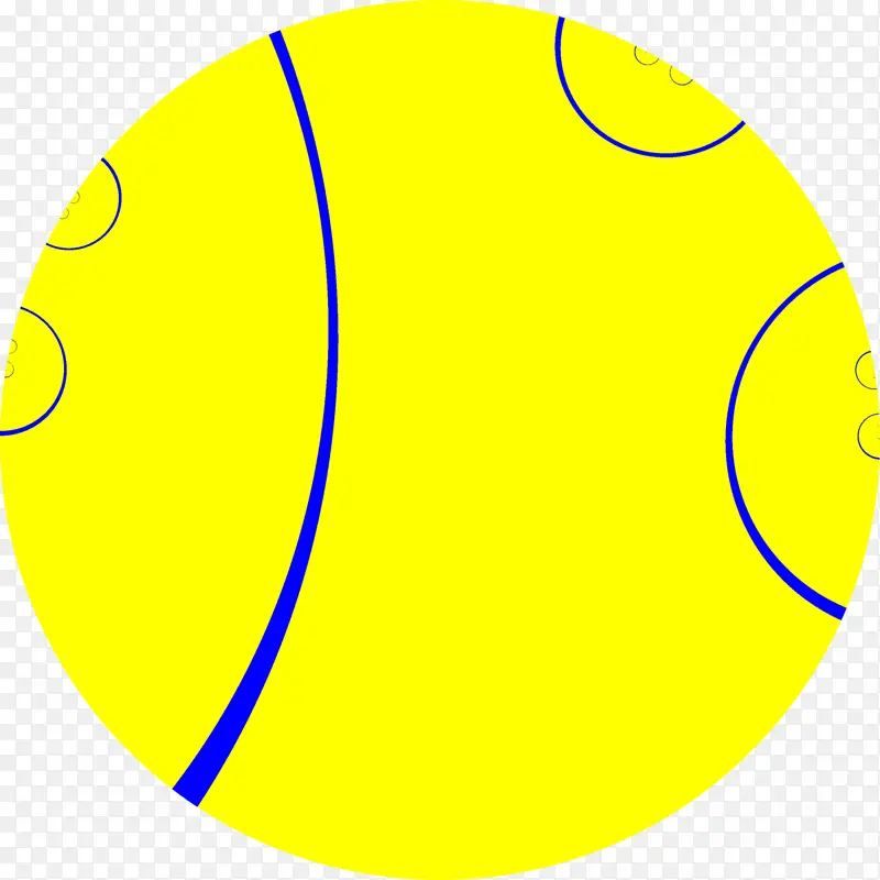 网球 黄色 球