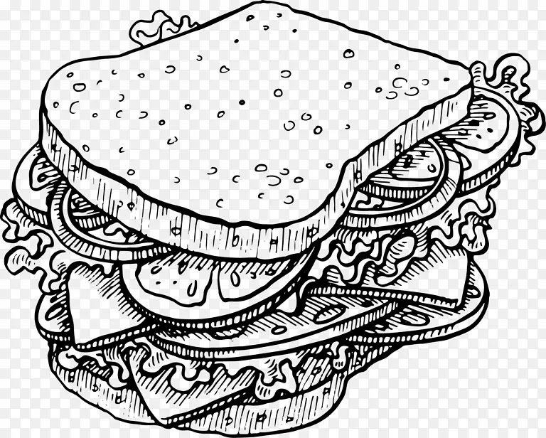 汉堡包 吐司 三明治