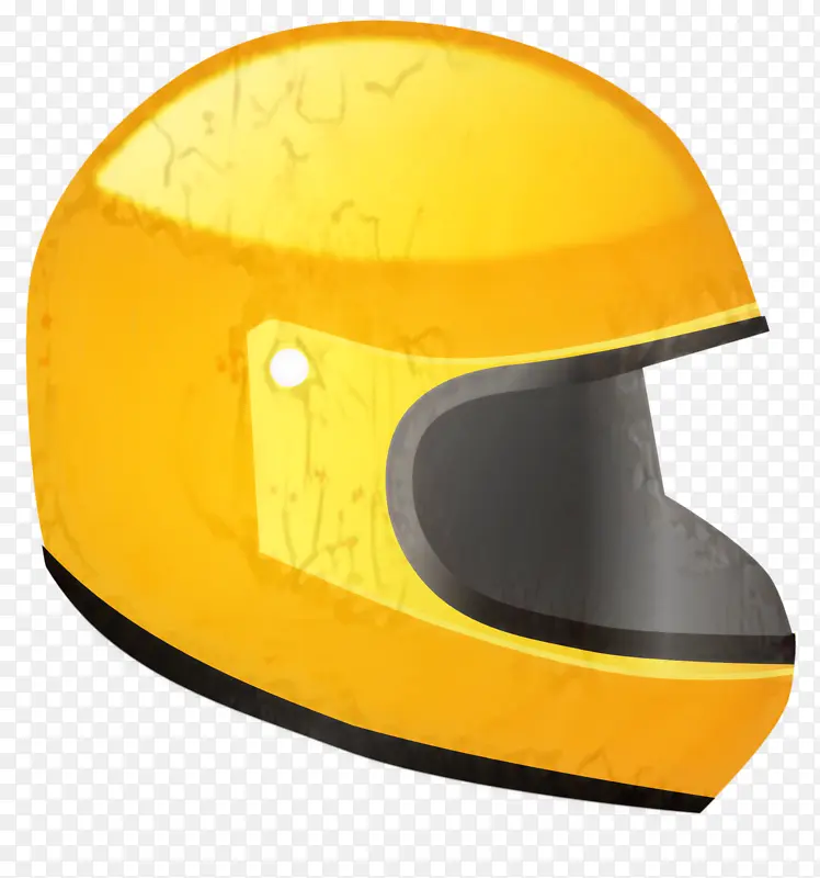 摩托车头盔 安全帽 黄色