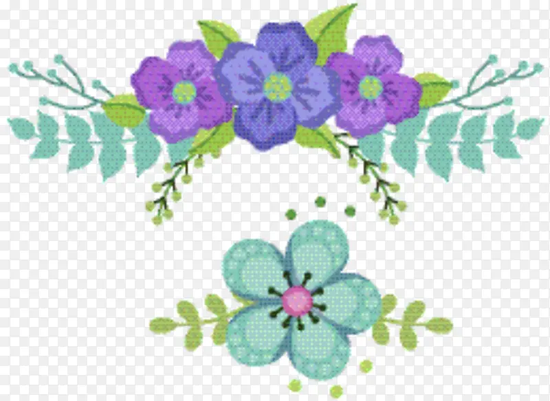 花卉设计 紫罗兰 草本植物