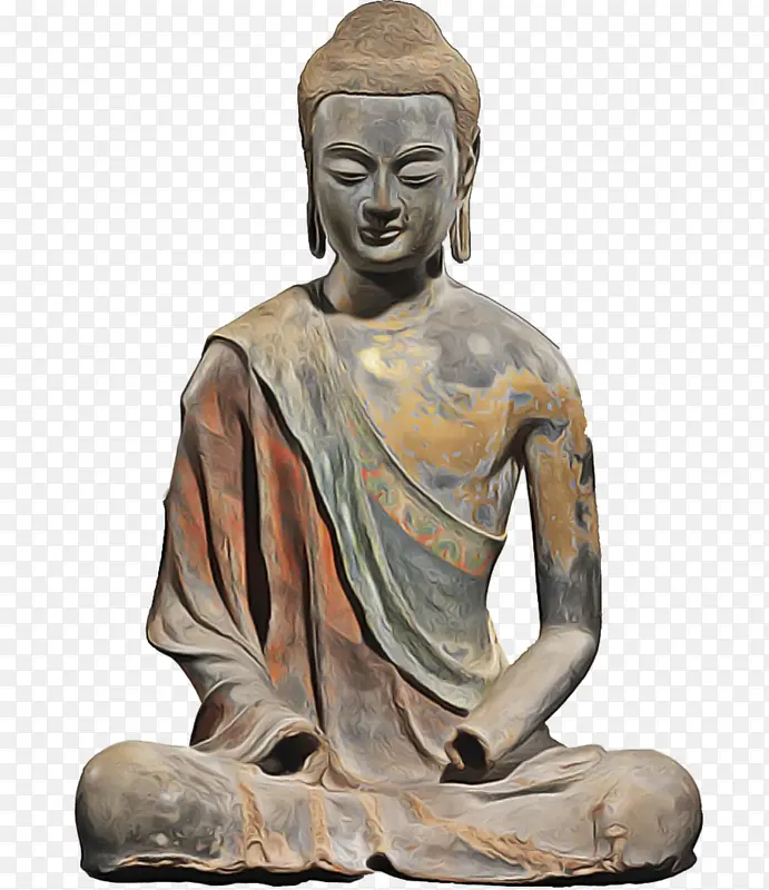 乔达摩佛像 雕塑 佛教