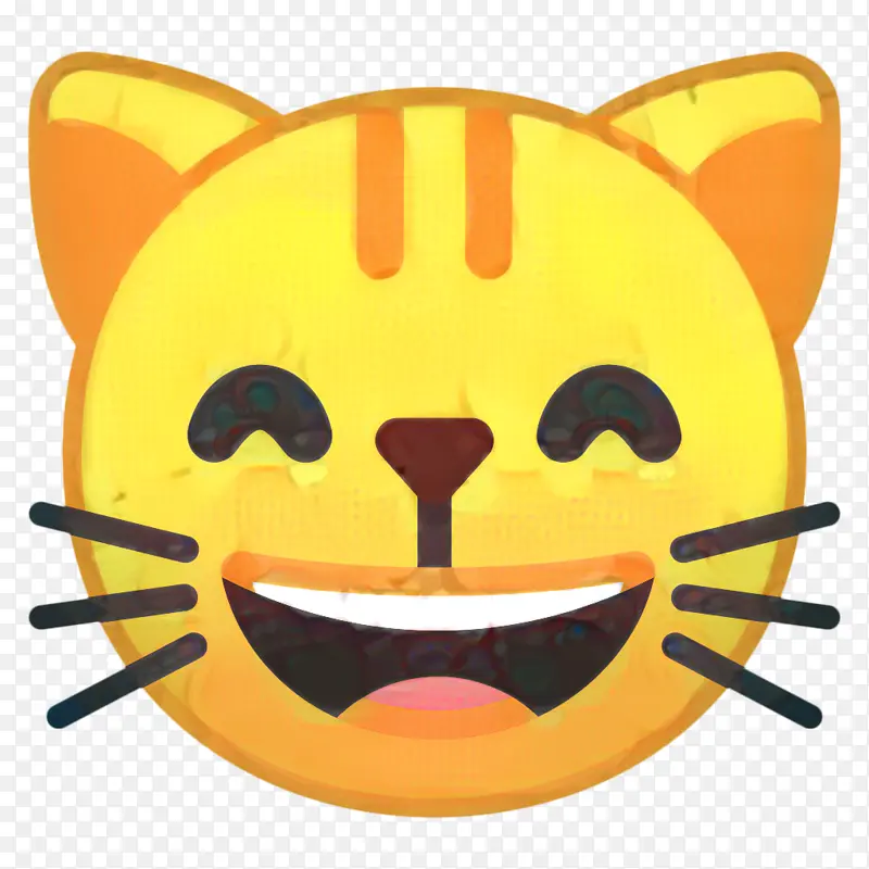 表情符号 猫 脸上带着喜悦的泪水表情符号