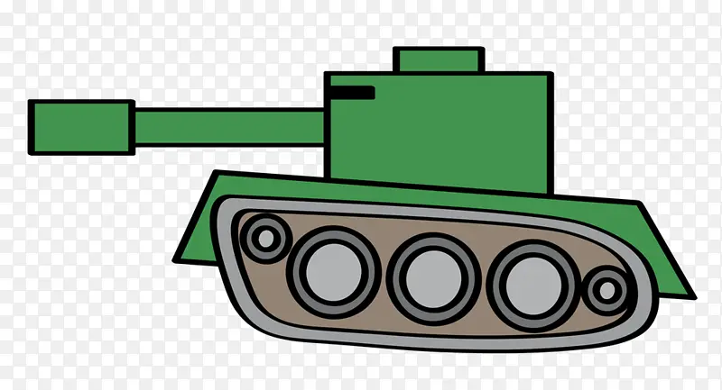 坦克 卡通 绘画