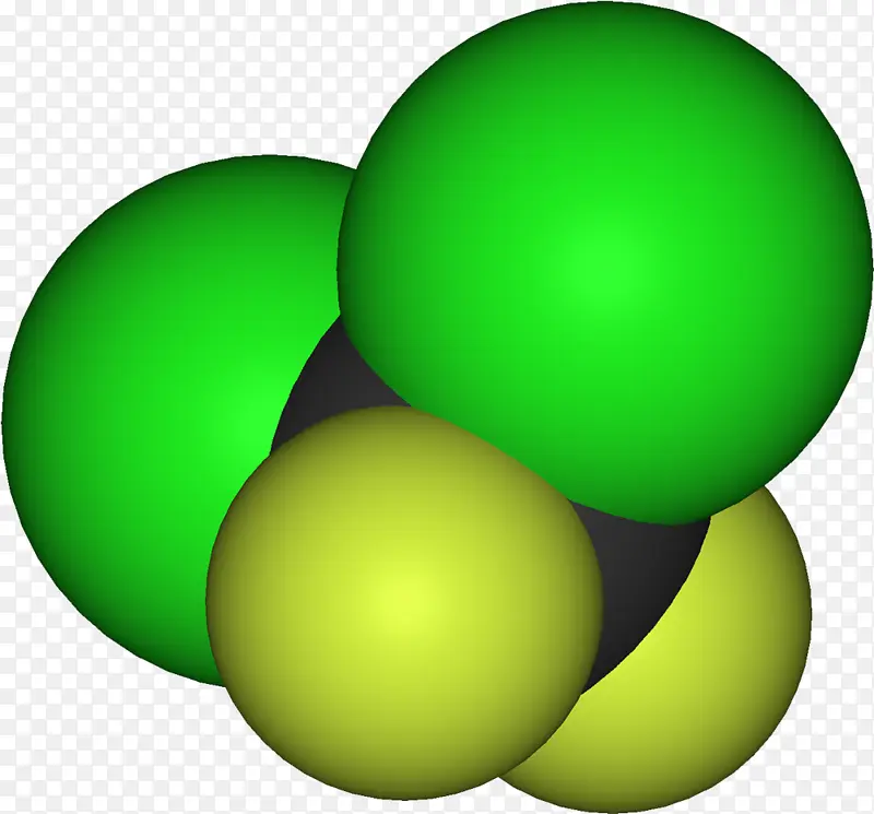 氯氟烃 二氯二氟甲烷 分子