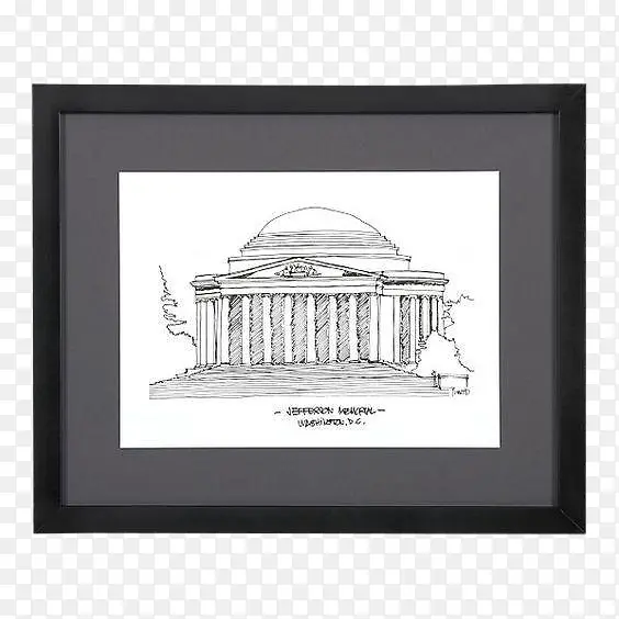 托马斯杰斐逊纪念馆 绘画 画框