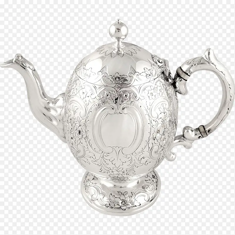 茶壶 银器 古董