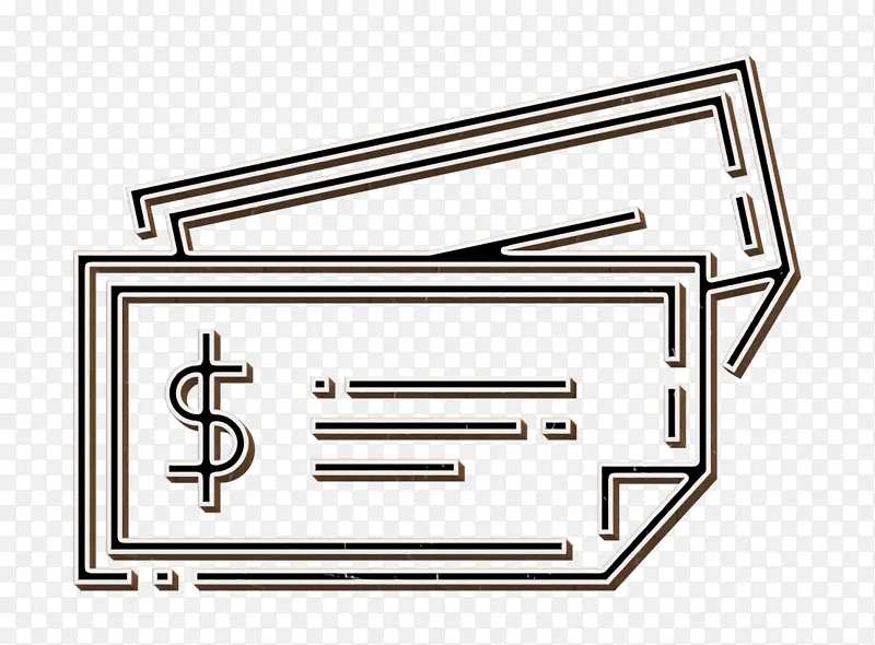 钞票图标 现金图标 支票图标
