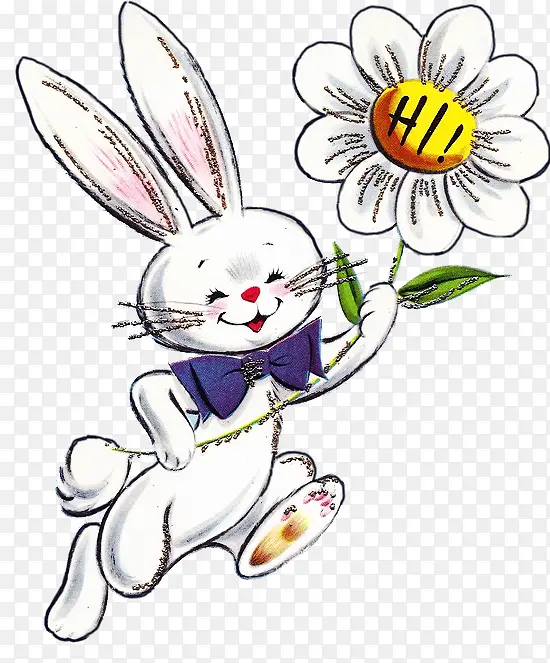 兔子 复活节兔子 花卉设计